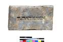Thumbnail of Lead Plaque from Barrow 2, demarking Thomas Bateman's 1848 excavation