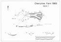 Thumbnail of Cherry Tree Farm excavation - publication plan of kiln 1 