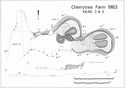 Thumbnail of Cherry Tree Farm excavation - publication plan of kilns 2 & 3 