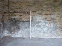 Thumbnail of blocked vents on the north wall (west bay) of Building 1