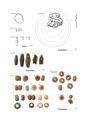 Thumbnail of Figure 3.62: Bainesse Cemetery: part of the grave goods assemblage from Grave 103. Note that Cat. no. 106 is presented in cross-section.