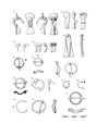 Thumbnail of Figure 11.11: small finds Cat. nos 1077–1091.