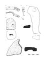 Thumbnail of Figure 11.39: small finds Cat. nos 1347–1352.
