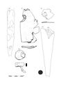 Thumbnail of Figure 11.96: small finds Cat. nos 1690–1694.