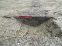 Thumbnail of W facing section of ditch 2040 and posthole/pit 2042