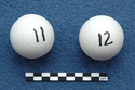 Thumbnail of Numbered steatite balls prior to deposition