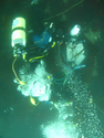 Thumbnail of Diver on seabed