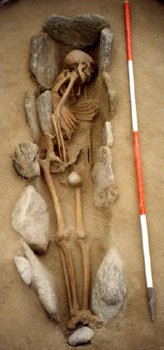 A Pictish-period skeleton buried under a cairn at Cille Pheadair
