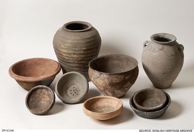 DP147248: Roman pottery from Scarborough Castle © English Heritage