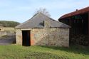 Thumbnail of South-facing elevation of byre. Scale 1 x 2 m.