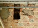 Thumbnail of End of steel beam within north wall, room 4.1