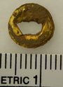 Thumbnail of Catalogue no. 652 K1378. Gold boss-washer,filigree collar, base. Not scaled, before conservation 