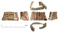 Thumbnail of Catalogue no. 162. Hilt-collar in gold, high form, with garnet cloisonné 