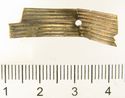 Thumbnail of Catalogue 607/613.  Reeded strip in silver-gilt, 8mm wide.  K1065 and K888 joined. Top. Not scaled. 