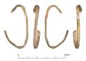 Thumbnail of Catalogue no. 155. Hilt-collar in gold, low form, filigree herringbone ornament 