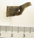 Thumbnail of Catalogue 613.  Reeded strip in silver-gilt, 8mm wide. K1173 and 1494 joined. Top. Not scaled. 