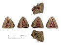 Thumbnail of Catalogue 575: Gold pyramid-fitting with filigree and garnet cloisonné 