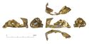 Thumbnail of Catalogue no. 261. Hilt-plate in gold,oval form, gemmed bosses 