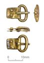 Thumbnail of Catalogue 585. Gold buckle with rectangular back-plate 