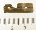 Thumbnail of Catalogue 613.  Reeded strip in silver-gilt, 8mm wide.  K1494 and K1451 joined. Top. Not scaled. 