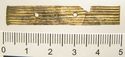 Thumbnail of Catalogue 613.  Reeded strip in silver-gilt, 8mm wide. K1494 and K1836 joined. Top. Not scaled. 