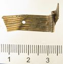 Thumbnail of Catalogue 607/613.  Reeded strip in silver-gilt, 8mm wide. K1524 and K913. Top. Not scaled. 