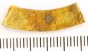 Thumbnail of Catalogue no 559. Strip-mount,  gold and garnet cloisonné,filigree serpent mounts. K1544 back 