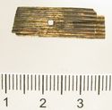 Thumbnail of Catalogue 607/613.  Reeded strip in silver-gilt, 8mm wide. K1576 and K1372. Top. Not scaled. 