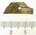 Thumbnail of Catalogue 607/613.  Reeded strip in silver-gilt, 8mm wide. K1576 and K1816. Top. Not scaled. 