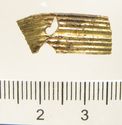 Thumbnail of Catalogue 613.  Reeded strip in silver-gilt, 8mm wide. K1592 and K1617 joined. Top. Not scaled. 