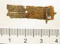 Thumbnail of Catalogue 613.  Reeded strip in silver-gilt, 8mm wide. K1592. Top. Not scaled. 