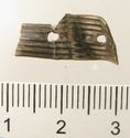 Thumbnail of Catalogue 613.  Reeded strip in silver-gilt, 8mm wide. K1617 and K1824 joined. Top. Not scaled. 