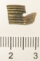 Thumbnail of Catalogue 613.  Reeded strip in silver-gilt, 8mm wide. K1617 and K5059 joined. Top. Not scaled. 