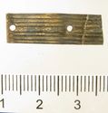 Thumbnail of Catalogue 613.  Reeded strip in silver-gilt, 8mm wide. K423 and 1666 joined. Top. Not scaled. 