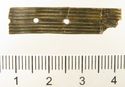 Thumbnail of Catalogue 613.  Reeded strip in silver-gilt, 8mm wide. K1666 and K1680 joined. Top. Not scaled. 