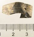 Thumbnail of Catalogue 613.  Reeded strip in silver-gilt, 8mm wide. K1680 and K1666 joined. Top. Not scaled. 