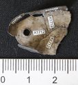 Thumbnail of Catalogue no. 697. End of hilt-plate in silver. Back. Not scaled 
