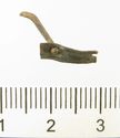 Thumbnail of Catalogue 609. Silver reeded strip with nail, front. Not scaled. 