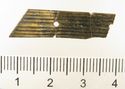 Thumbnail of Catalogue 613.  Reeded strip in silver-gilt, 8mm wide. K1836 and K1494 joined. Top. Not scaled. 
