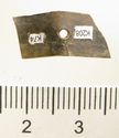 Thumbnail of Catalogue 613.  Reeded strip in silver-gilt, 8mm wide. K208 and K74 joined. Back.Not scaled. 