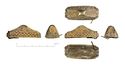 Thumbnail of Catalogue no. 1. Pommel in gold of cocked-hat form with filigree animal ornament. 