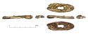 Thumbnail of Catalogue no. 258. Hilt-plate in gold,oval form, gemmed bosses 