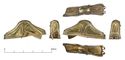 Thumbnail of Catalogue no. 23. Pommel in gold of cocked-hat form with filigree ornament 