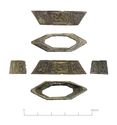 Thumbnail of Catalogue no. 186. Hilt-collar, cast silver, low form, gilded animal ornament, niello 