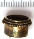 Thumbnail of Catalogue 616 K311. Gold boss with filigree collar, side. Not scaled 