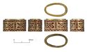 Thumbnail of Catalogue no. 167. Hilt-collar in gold, high form, cloisonné animal ornament 