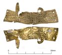 Thumbnail of Catalogue no. 116. Hilt-collar in gold, high form with triangular projections, filigree scrollwork 