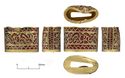 Thumbnail of Catalogue no. 168. Hilt-collar in gold, high form, cloisonné animal ornament 
