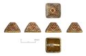 Thumbnail of Catalogue 573: Gold pyramid-fitting with garnet and glass cloisonné 