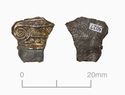 Thumbnail of Catalogue 687 (K5027). Silver-gilt fragment, cast interlace and scroll. Not scaled. 